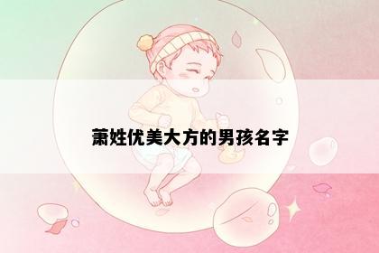 萧姓优美大方的男孩名字